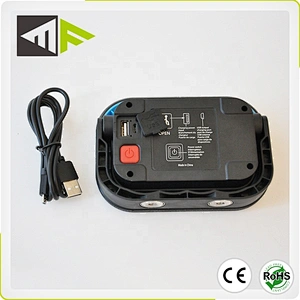 Small Size 10Watt Twin COB LED Temporary Work Light Recharge Area Flood Lights with Magnet