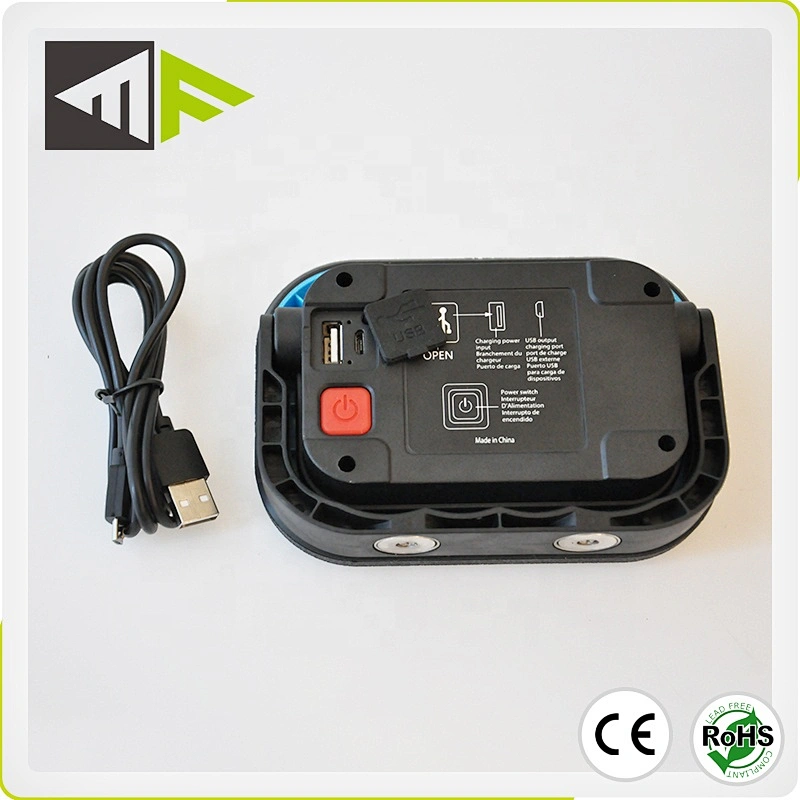 Small Size 10Watt Twin COB LED Temporary Work Light Recharge Area Flood Lights with Magnet