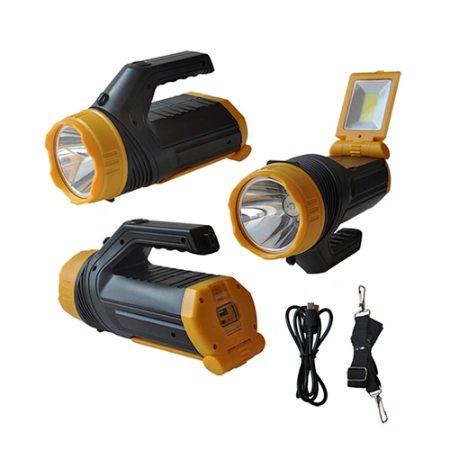 Portable Multi-function Long Range High Power Hunting Boat Searchlight with Foldable Flood Light Panel