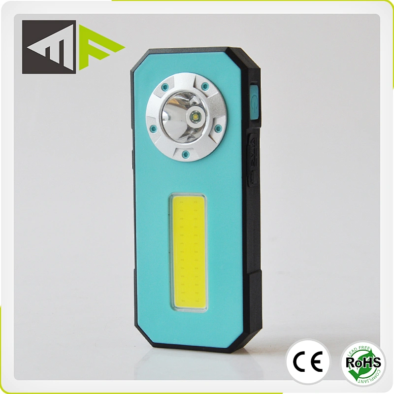 Multi Function Mini Working Light Rechargeable 3W LED Inspection Torch with Magnetic Clip