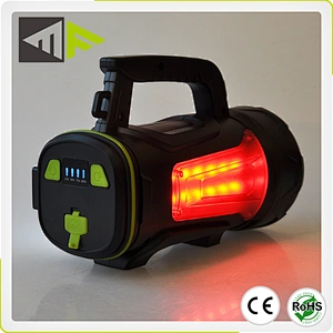 5W Handy Brite Spotlight USB Rechargeable Outdoor Spot Flashlight Torch Red Emergency Light