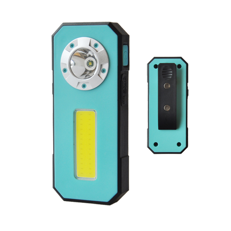 Multi Function Mini Working Light Rechargeable 3W LED Inspection Torch with Magnetic Clip