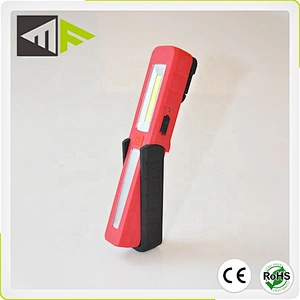 Slim and small size USB rechargeable Pocket Inspection Torch Lights With Manget and Swivel Hook