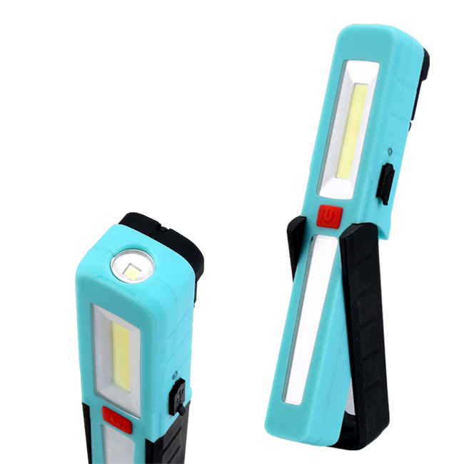 Slim and small size USB rechargeable Pocket Inspection Torch Lights With Manget and Swivel Hook