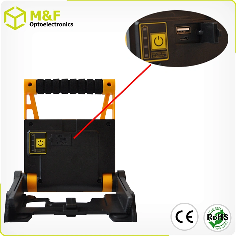 Swivel LED COB Worklight with Magnetic Rechargeable Light Projection Fold Flat
