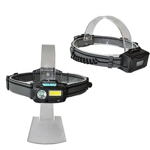 3W Multifunctional Sensor Head Light Rechargeable COB Red Light headlamp with Back Red LED