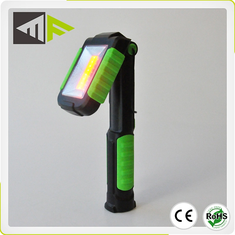 5W Flexible Magnetic Folding Cob Work Light Portable Work Shop Light Led Lamp AAA Battery