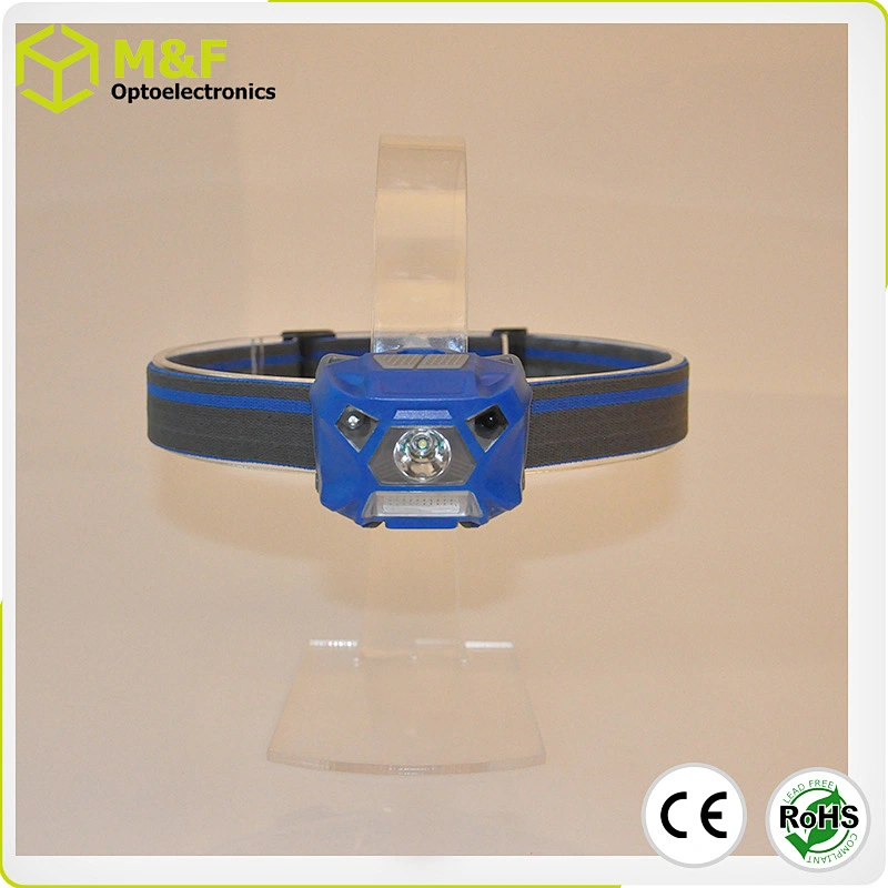Smart COB Sensor Headlight Motion Sensor Headlamp with Red Emergency  Light