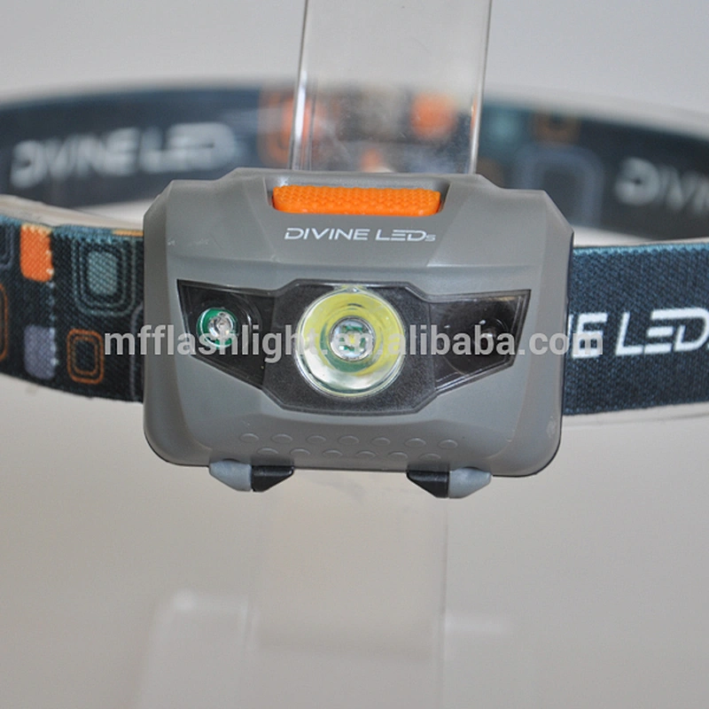 High Power Headlamp Outdoor Camping With Red LED Function 3AAA Battery Cell