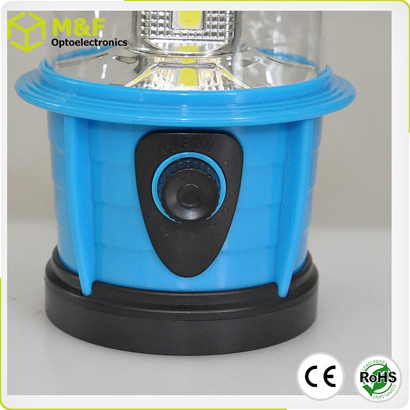 Handle Portable 3W COB Camping Light AAA Battery Dimmer Switch LED Lantern