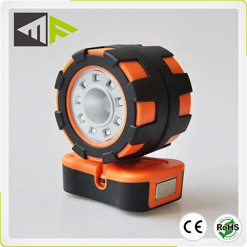 360° Positioning Dual COB Folding Utility Work Lights With Magnets and Mounting Hanger