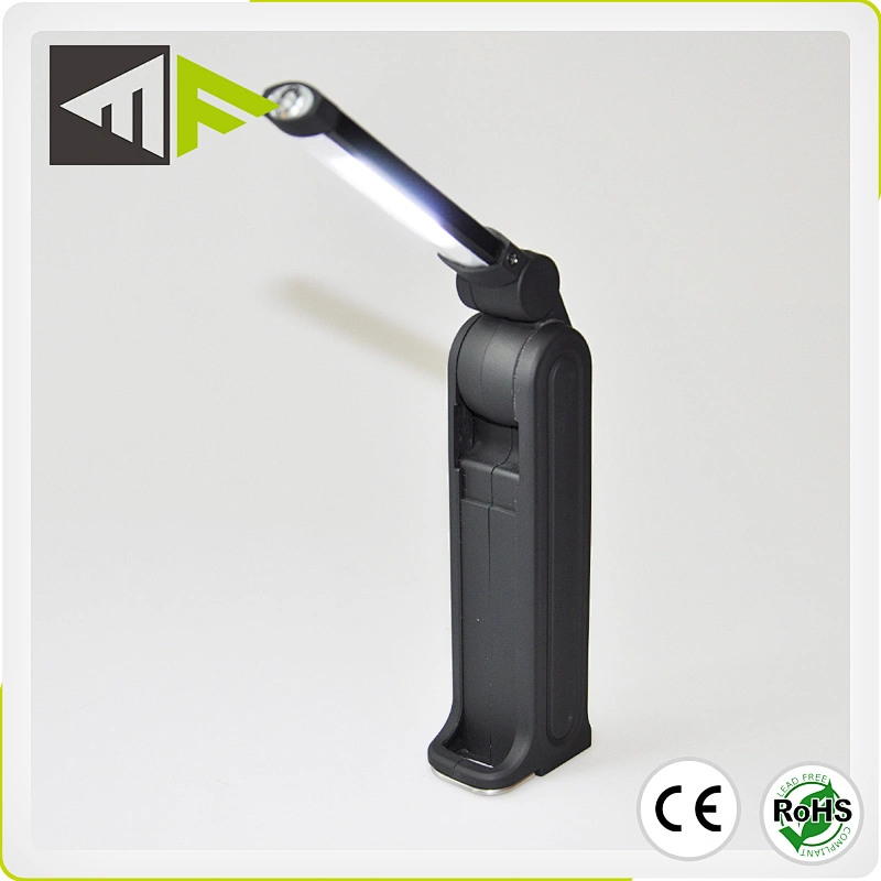 Rechargeable 90 Rotation Led Inspection Folding Magnetic COB Working Light with Hanger