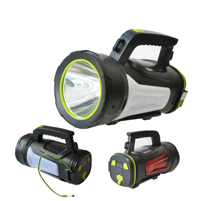 5W Handy Brite Spotlight USB Rechargeable Outdoor Spot Flashlight Torch Red Emergency Light