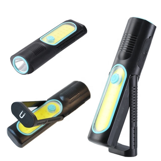 Rotating Magnetic Garage LED Work Light Recharg 5W Inspection Light Working Light Stand With Power Bank USB