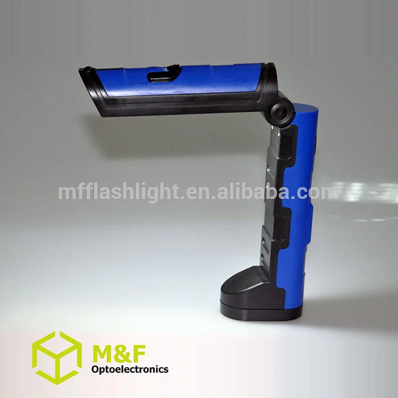 Battery Folding Flashlight Multifunction Work Light Magnet Foldable Flash Torch Emergency Lighting
