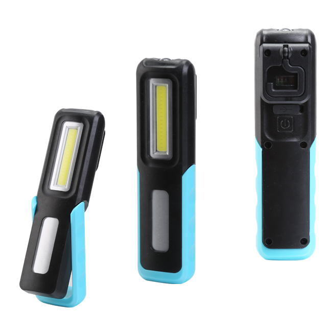Hot 3W COB Rechargeable Work Light Led Magnetic Light Chargeable Work 130lm with Swivel Hook
