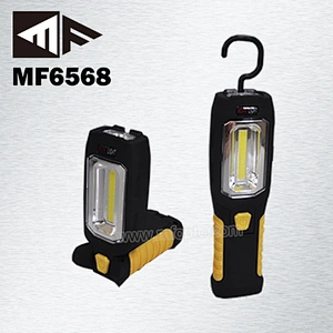3W 200lm Battery COB Hand-held Working Light Ningbo LED Work Light Magnet Stand and Swivel Hook