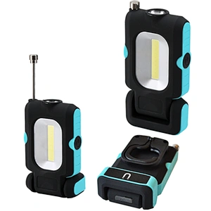 5W COB LED Rechargeable Work Light Magnet and Head Antenna Pick Up Tool Worklight