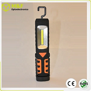 Mechanic COB Led Work Light Magnet Inspection Hand Tool Rechargeable With Triangle Red Flashing LED