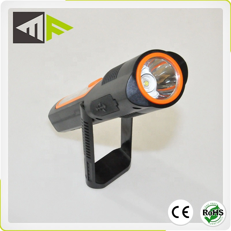 Rotating Magnetic Garage LED Work Light Recharg 5W Inspection Light Working Light Stand With Power Bank USB