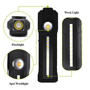 4000K Warm White High CRI Detailing Inspection Light Torch Rechargeable Color Match Work light with Rotating Magnetic Stand