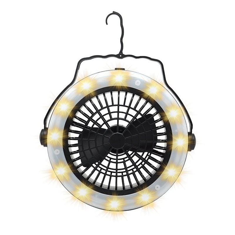 Camping Lantern 2 in 1 with Ceiling Fan Portable Tent Lights LED Hot