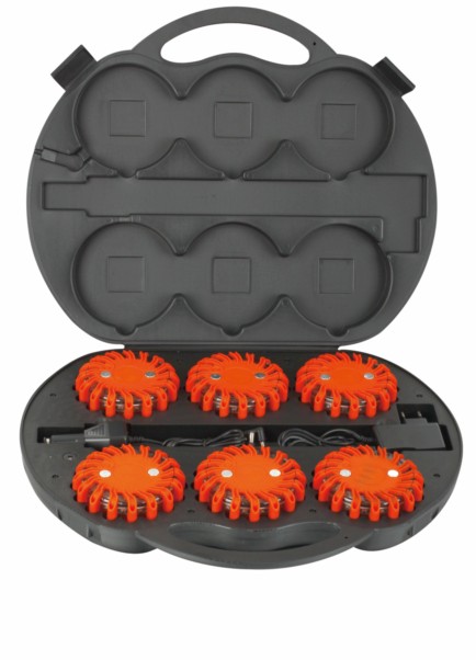 6 pack Rechargeable Emergency Flash Truck Amber Warning Led Light