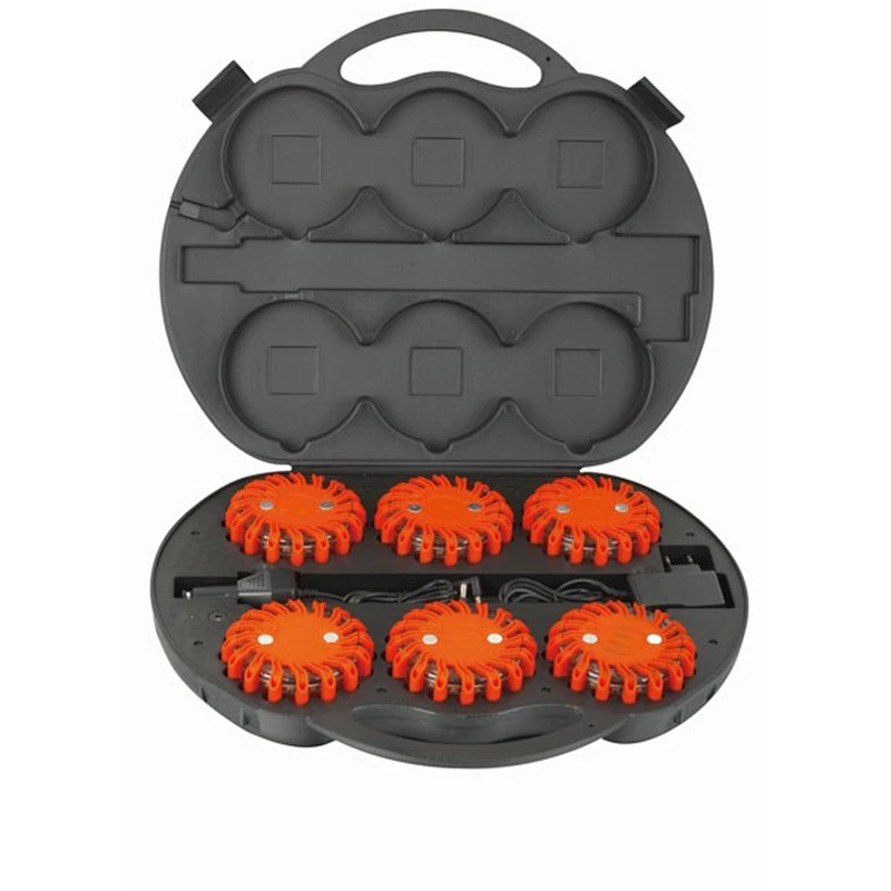 6 pack Rechargeable Emergency Flash Truck Amber Warning Led Light