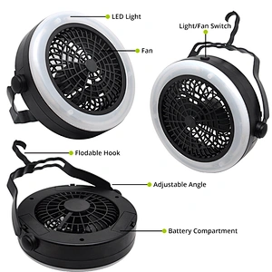 Camping Lantern 2 in 1 with Ceiling Fan Portable Tent Lights LED Hot