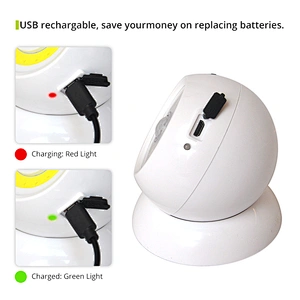 Wireless Motion Sensor Light and Detachable Torch Light USB Rechargeable