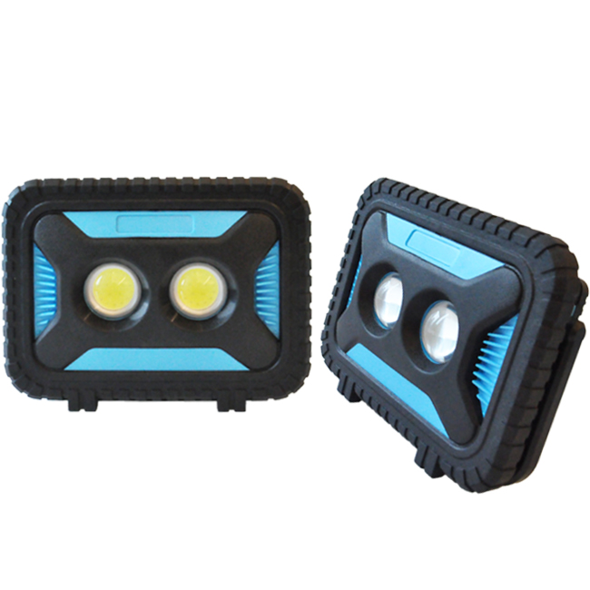 Handy Size Dual LED COB 15W Worklight USB Rechargeable Portable Lamp with Magnet Stand
