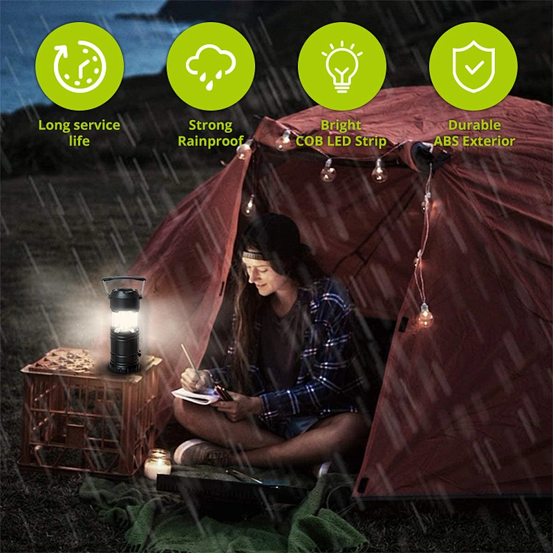 Led Telescopic Camping Light and Emergency Spotlight for Rescue Searching