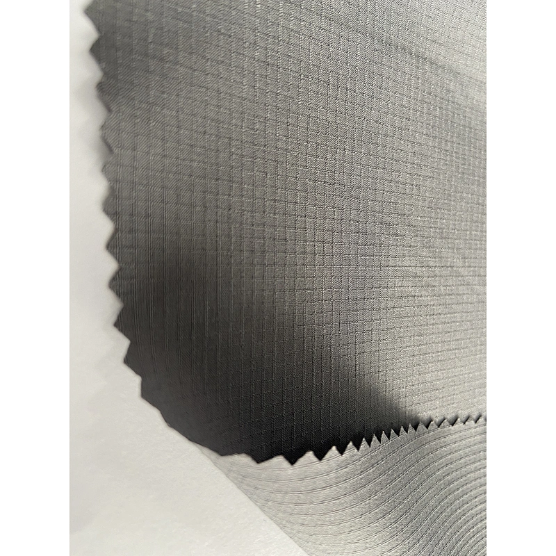 75D POLY 2-WAYS SPANDEX 2-LINES RIBSTOP RECYCLED