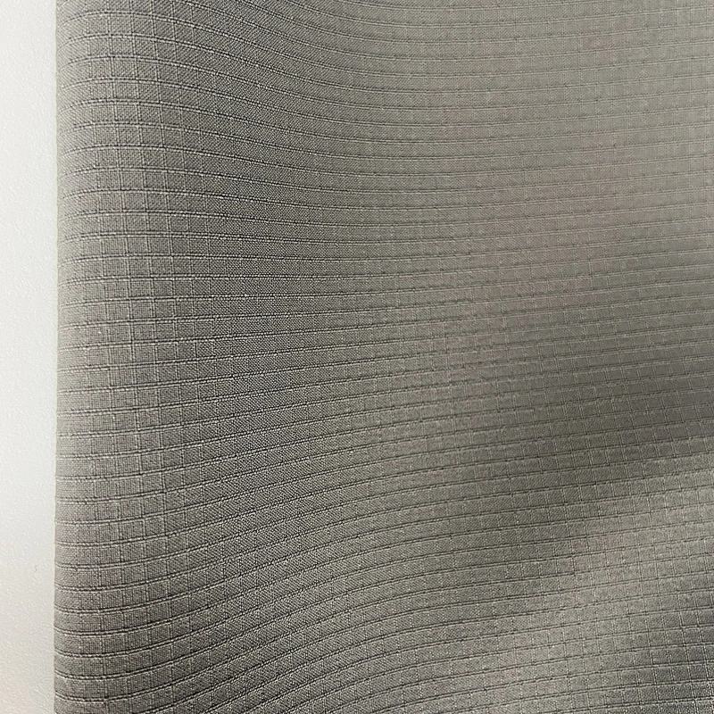 75D POLY 2-WAYS SPANDEX 2-LINES RIBSTOP RECYCLED