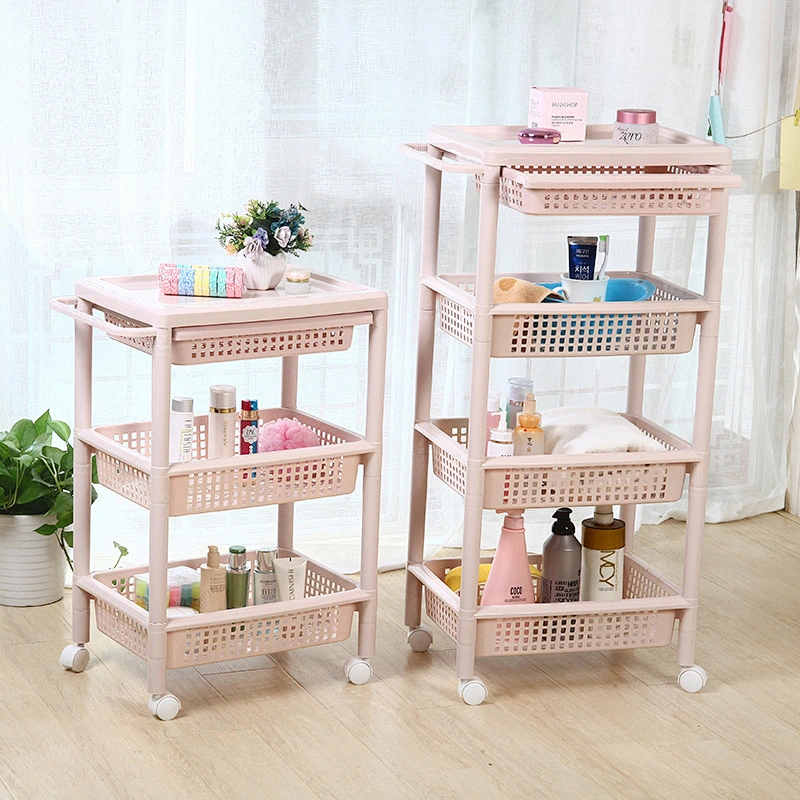 kitchen bathroom plastic shelves corner shelf rack organizer storage basket drawer
