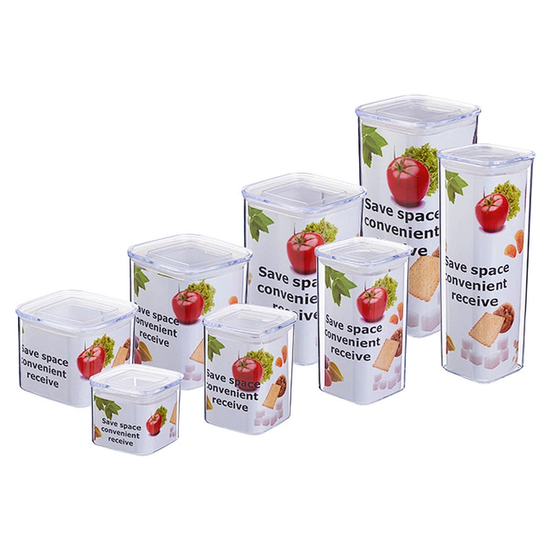 seal protection Clear plastic juice cookie Candy Fruit preserving jar container for cereal 1000ml