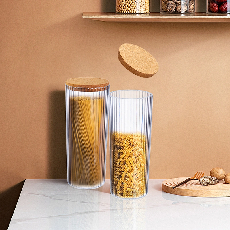 New selling Large Capacity transparent Sealed Cans cereal storage container Candy Jars Tea Box with Cover home