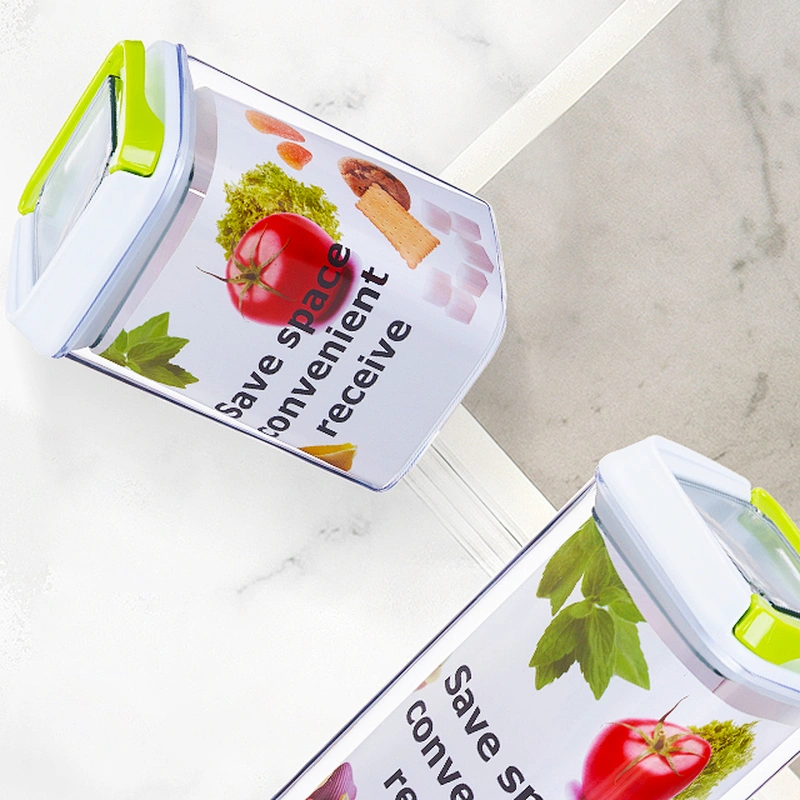 colorful lock easy wide mouth straight sided empty cereal container plastic jars for kitchen 1000ml for packaging