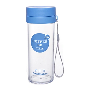 Wholesale 450ML PP Blue Water Bottle BPA Free Drinking Bottle