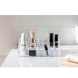 desktop cosmetic lipstick holder acrylic makeup organizer storage box