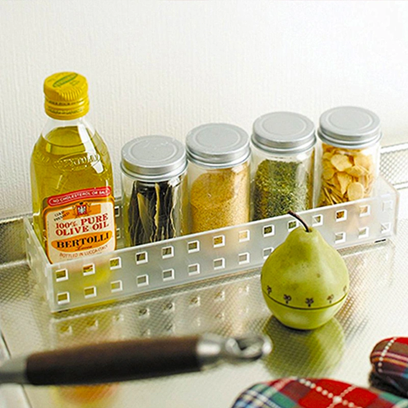 Carved Plastic Drawer Organizer Dividers for Bathroom Cosmetic Makeup and Kitchen Silverware Cutlery Utensil Tool Box
