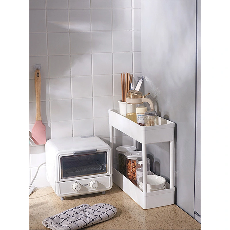 Wholesale Adjustable 3 Tier Bathroom Corner Slim Storage Shelf rack For Home Office saving space