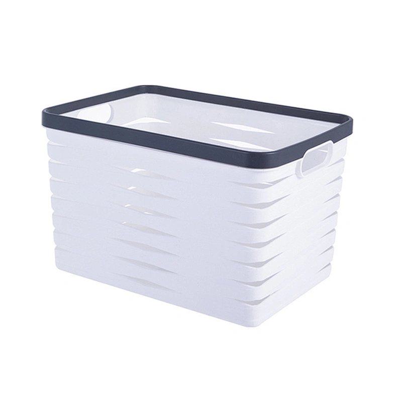 wholesale houseware custom stackable plastic pp laundry storage basket containers bathroom organizer for home use