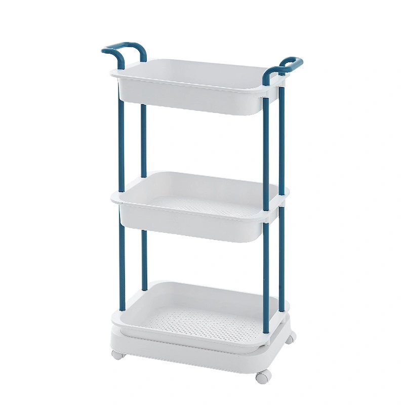 multifunctional kitchen home storage rack wicker shelf organizer for bathroom with wheels