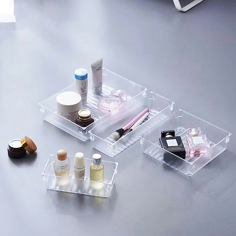 Desk clear Kitchen Drawer Divider cosmetic organizer storage box with dividers and drawers box