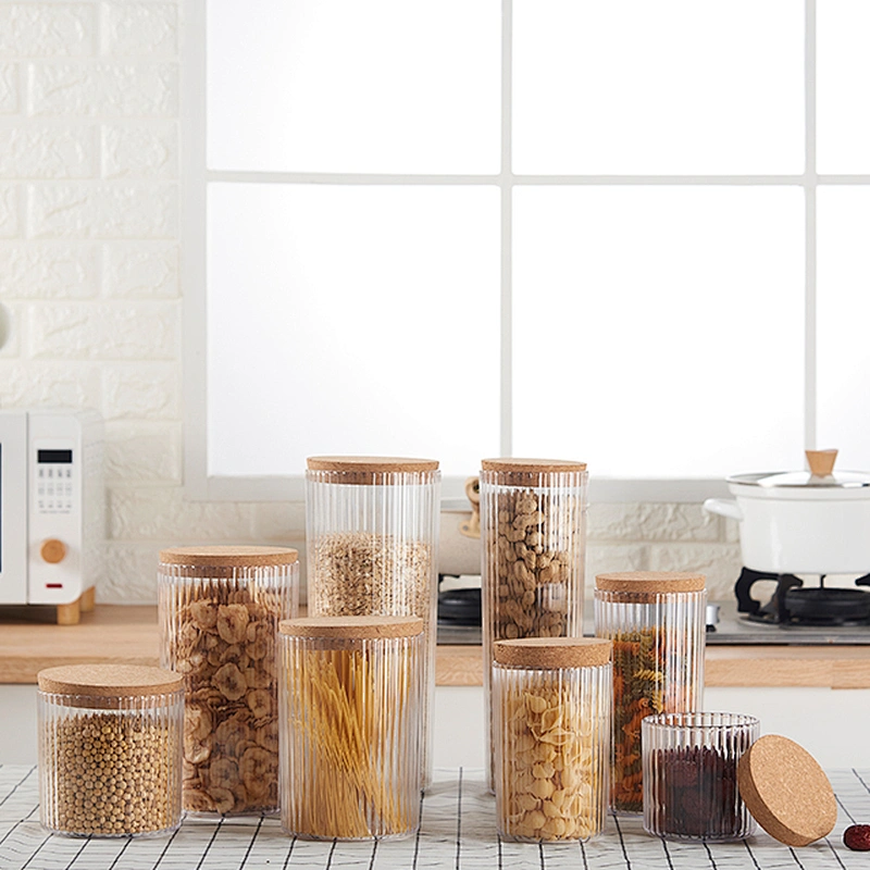 New selling Large Capacity transparent Sealed Cans cereal storage container Candy Jars Tea Box with Cover home