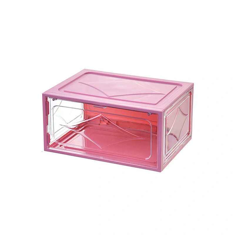 custom folding plastic clear snack nike sneakers storage box shoe packaging organizer boxes display case nike