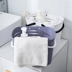 New Design woven bath toy organizer hanging basket plastic wholesale