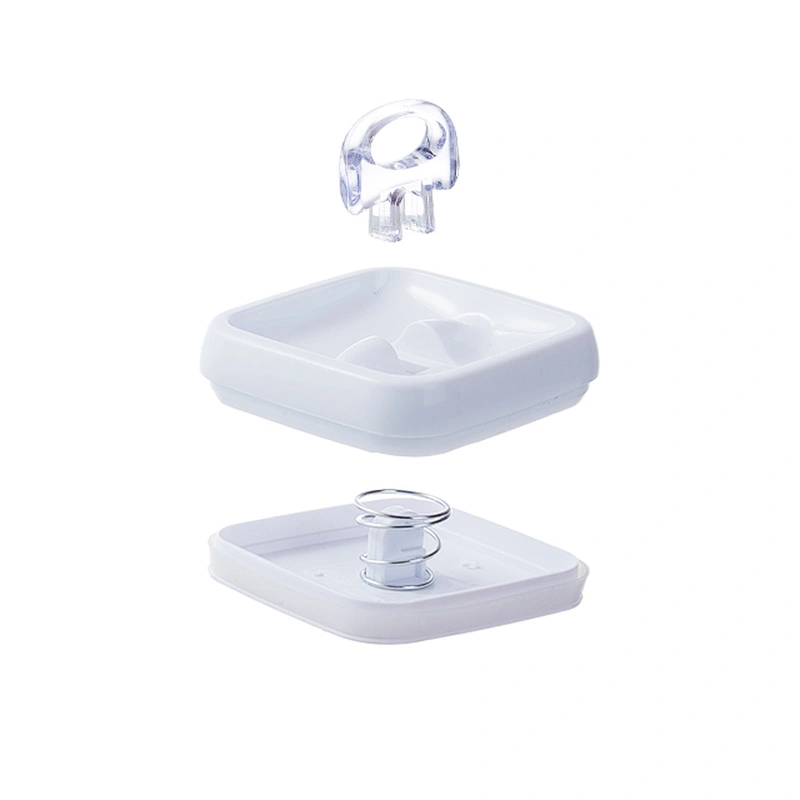 Square/Round plastic clear packaging bottles jars food grade jam airless clip cookie jar with Easy Locked lids in bulk