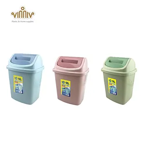 16L plastic square flip plastic waste bin